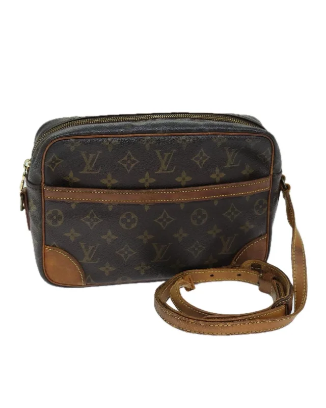 Shoulder bags great for holidays with festive pop -Monogram Canvas Trocadero Shoulder Bag