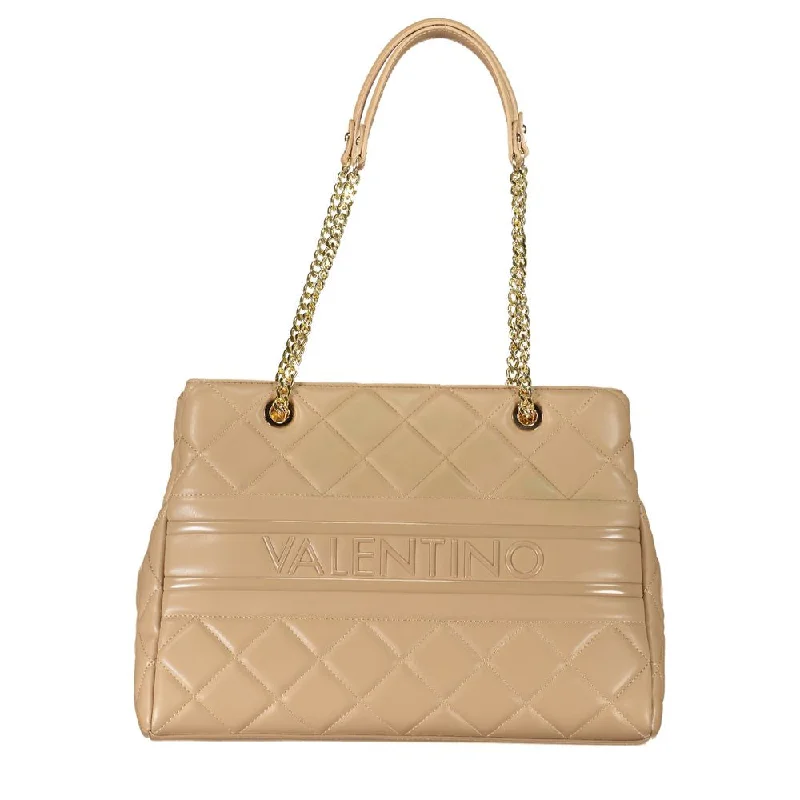 Bold neon-colored tote bags for a fun, eye-catching, and trendy style -Valentino Bags Beige Polyethylene Handbag