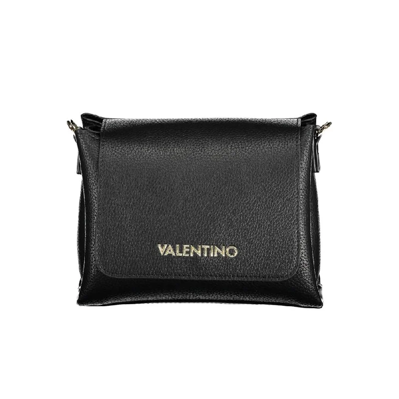 Tote bags with large interior pockets for keeping belongings organized and secure -Valentino Bags Black Polyethylene Handbag