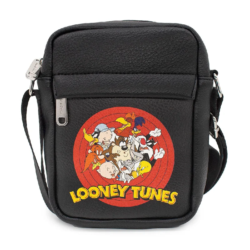 Personalized tote bags with photos or artwork for special event gifts -Women's Crossbody Wallet - LOONEY TUNES 10-Character Bullseye Logo