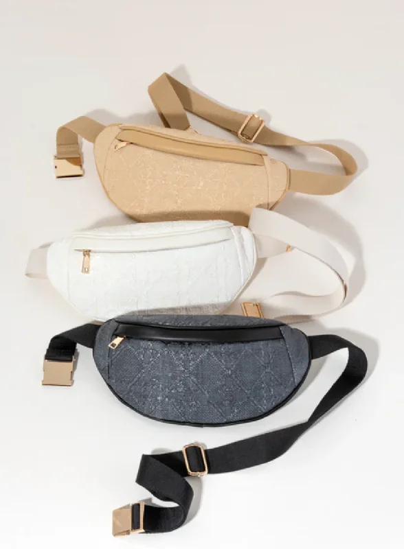 Modern handle bags with bold geometric designs for women who love edgy fashion -Adrienne Belt Bag