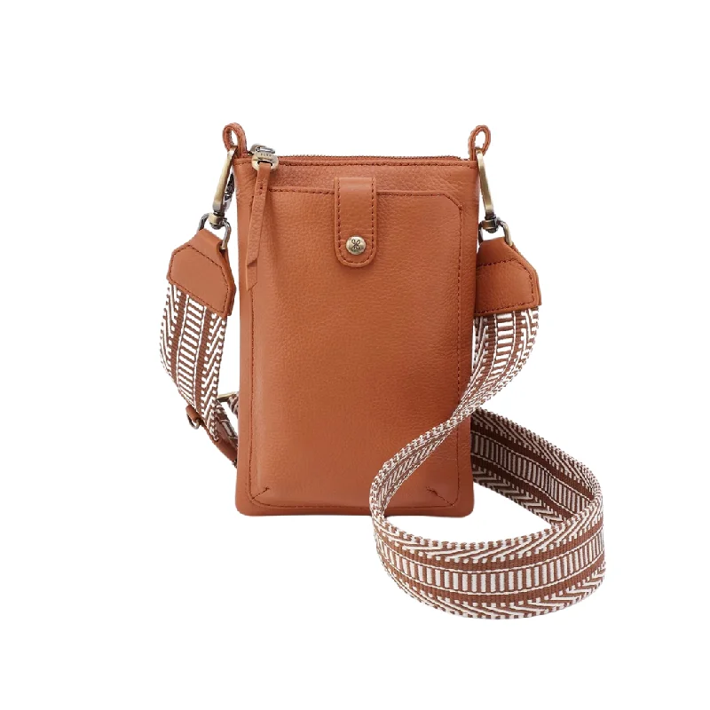 Geometric handle bags with bold patterns for a unique, statement fashion piece -Cass Phone Crossbody in Butterscotch