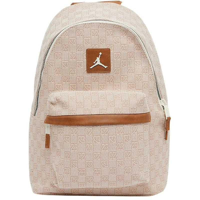 Handle bags with chain-link handles for a touch of luxury and glamour -Nike MONOGRAM MINI Beige Backpack