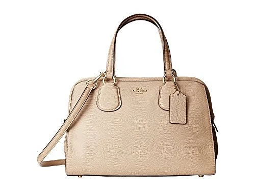 Elegant handle bags with minimalist designs for women who prefer subtle luxury -COACH Women's Crossgrain Leather Nolita Satchel Li/Stone Satchel