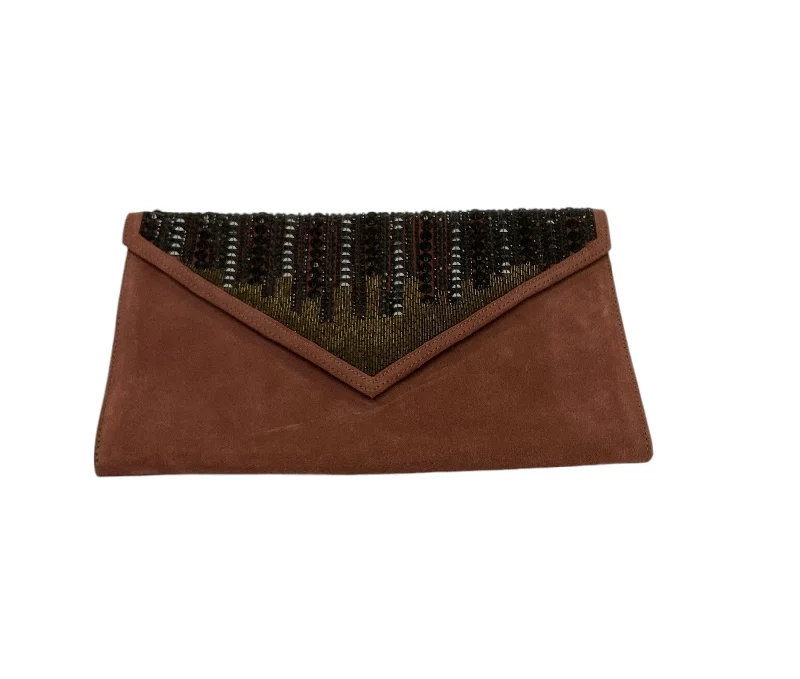 Stylish handle bags with leather straps for women who love elegance -Donald J Pliner Rust Clutch