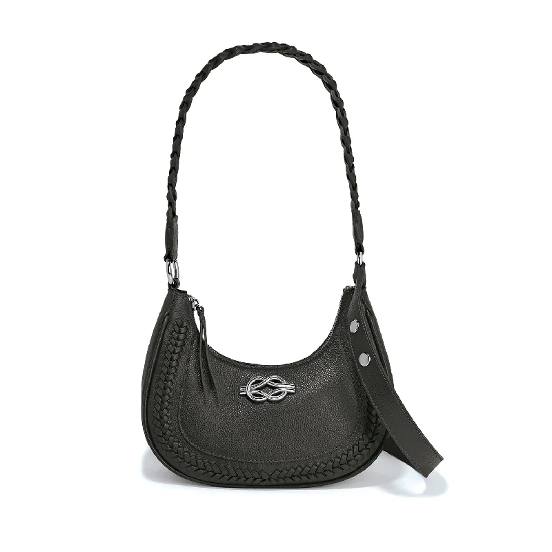 Elegant leather handle bags with gold accents for a sophisticated, luxurious touch -Finn Convertible Shoulderbag - H43973