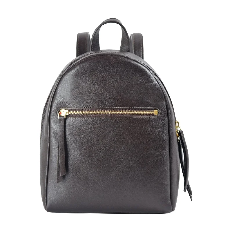 Designer handle bags with luxury finishes for those who appreciate high-end style -Hidesign Kiwi Small Leather Backpack