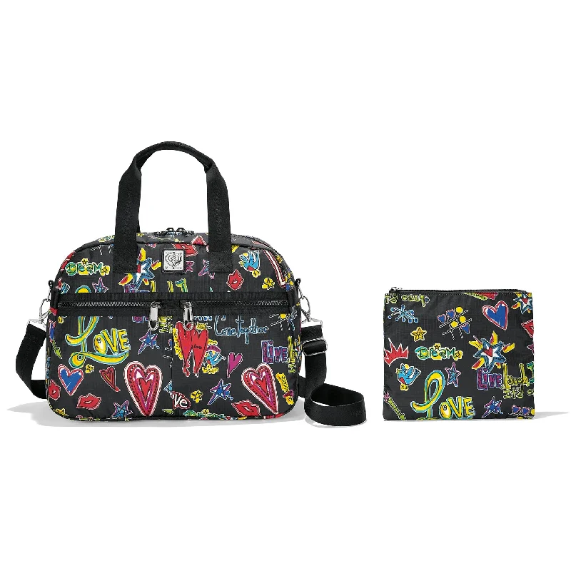 Custom handle bags with personalized monograms for unique and thoughtful gifts -Jetsetter Duffel - L30331