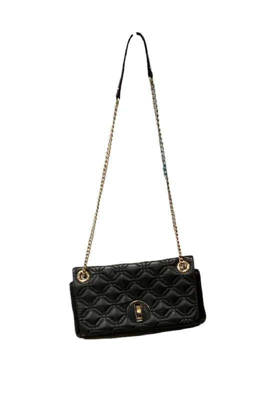 Sleek handle bags with metallic finishes for women seeking a modern edge -Kate Spade Black Quilted Bag