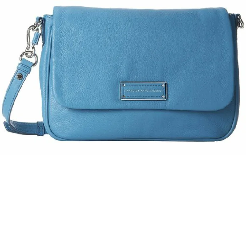 Reversible handle bags with dual designs for versatile, on-the-go fashion choices -Marc by Marc Jacobs Too Hot To Handle Blue Crossbody Bag Turkish Tile Purse New