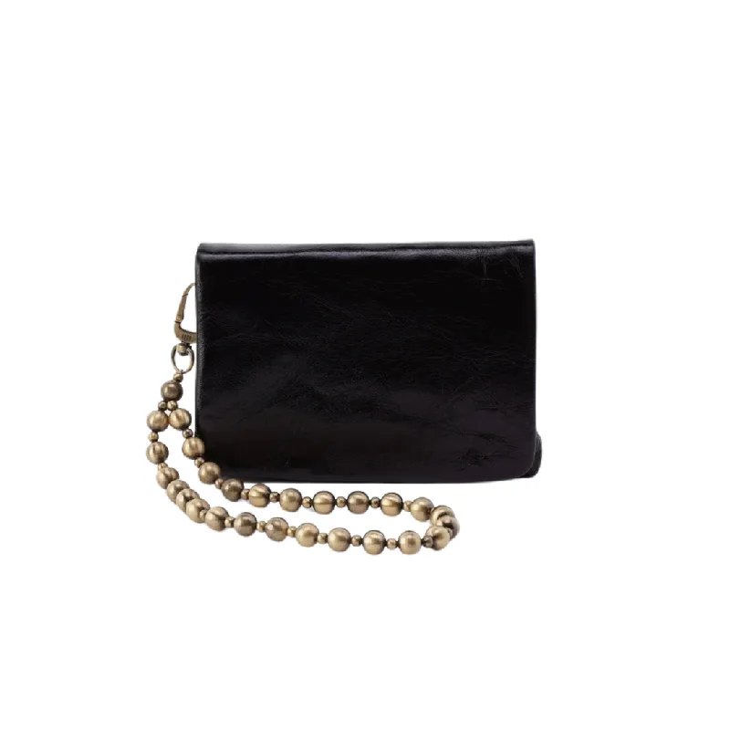 Oversized handle bags for women seeking maximum storage with fashionable designs -Ross Bead Wristlet in Black