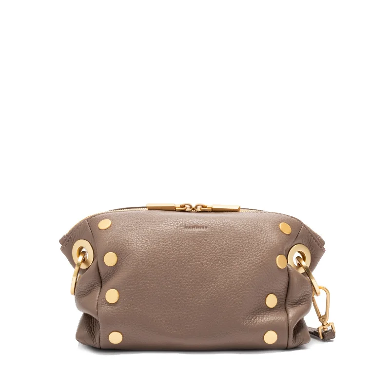 Trendy handle bags with wooden handles for chic, vintage-inspired style -Small Daniel Crossbody in Sculpted Taupe