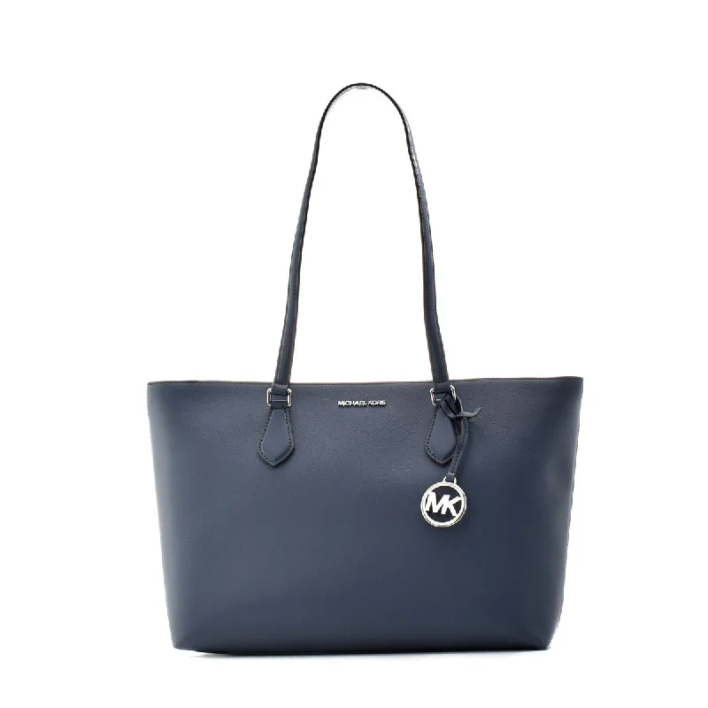 Oversized handle bags for carrying all essentials with ease and style -Michael Kors Sheila Tote Shoulder Bag Blue